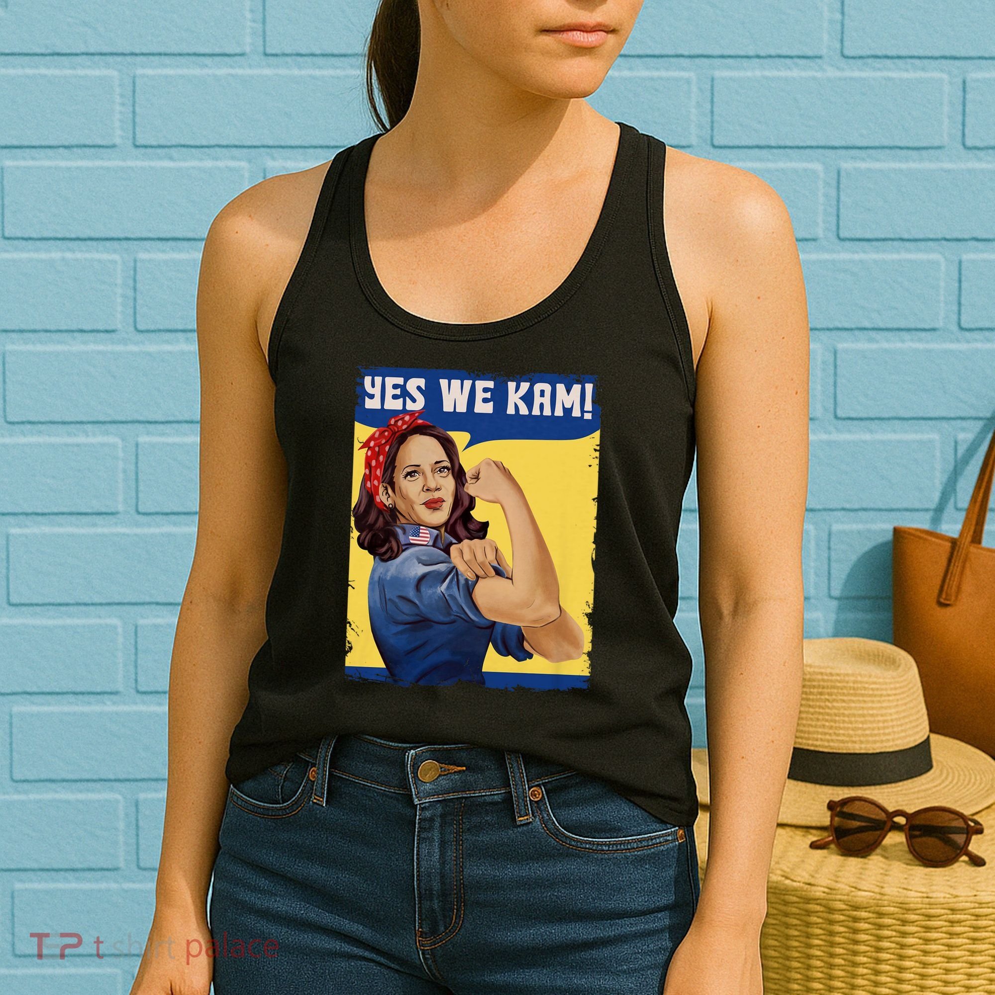 Vote Madam Kamala President Harris Yes We Kam Madam Harris Fun Women's Tank Top
