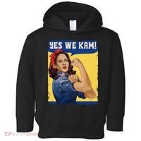 Vote Madam Kamala President Harris Yes We Kam Madam Harris Fun Toddler Hoodie thumb 0