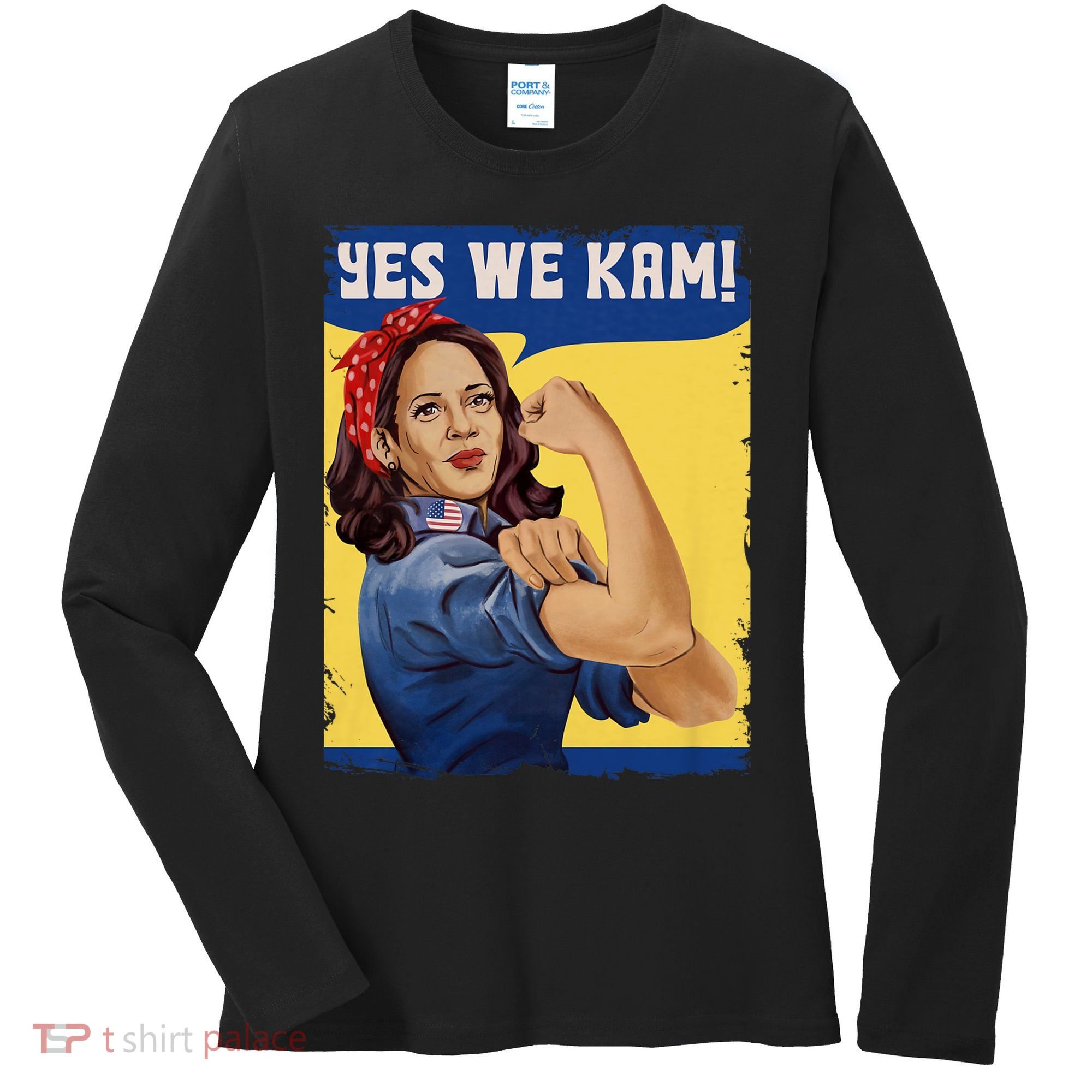 Vote Madam Kamala President Harris Yes We Kam Madam Harris Fun Women's Long Sleeve Shirt