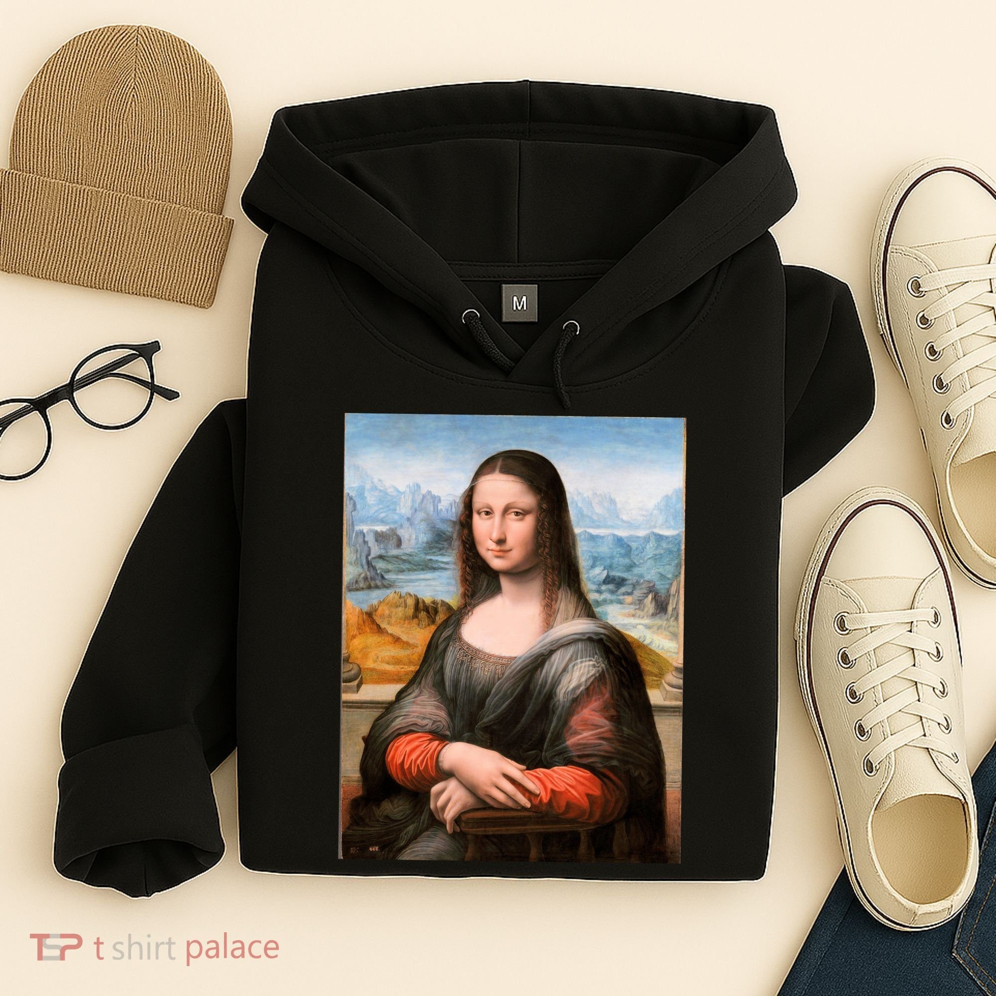 Vibrant Mona Lisa Hoodie