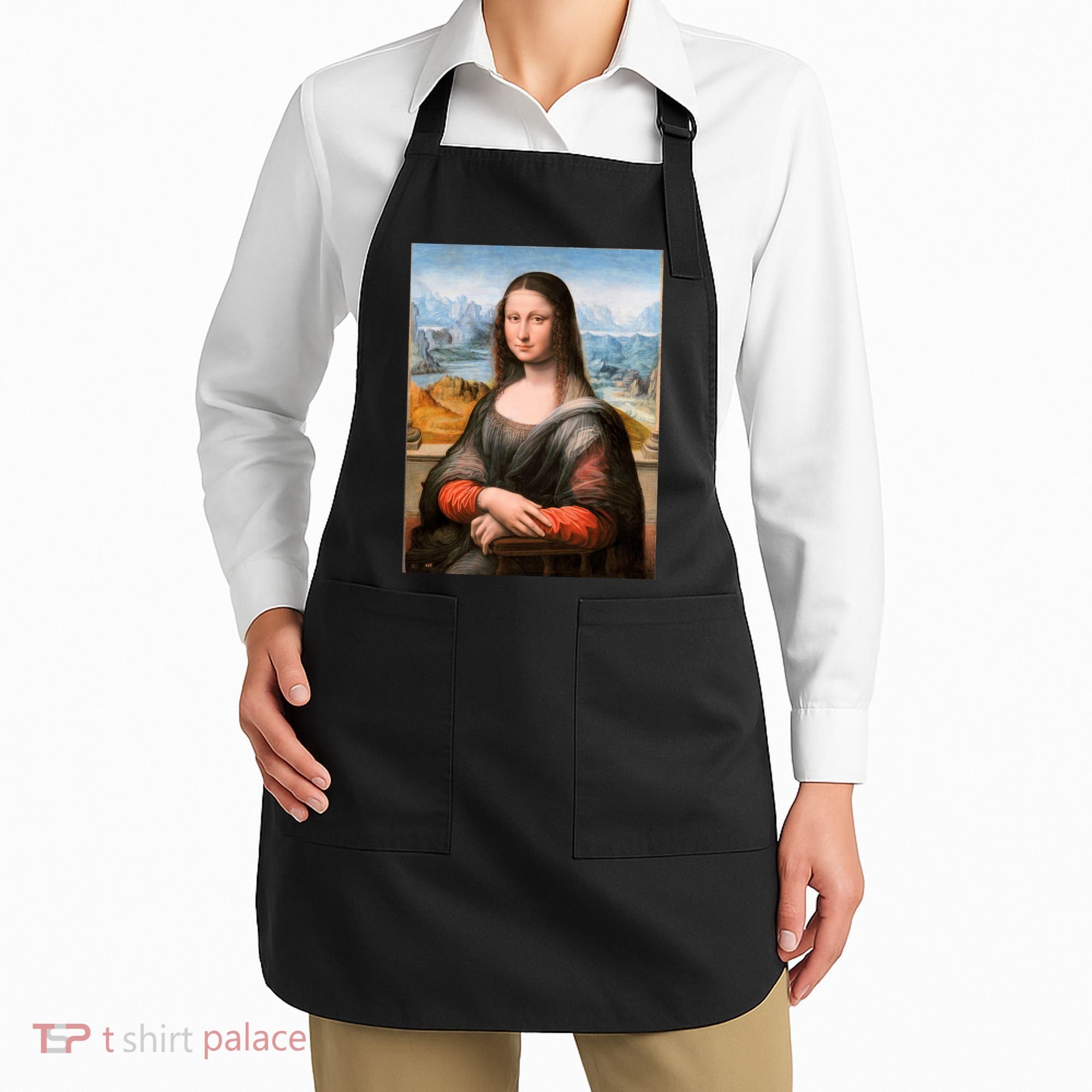 Vibrant Mona Lisa Apron