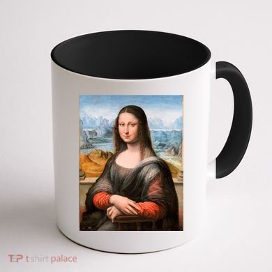 Vibrant Mona Lisa Coffee Mug back