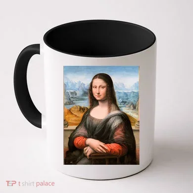 Vibrant Mona Lisa Coffee Mug