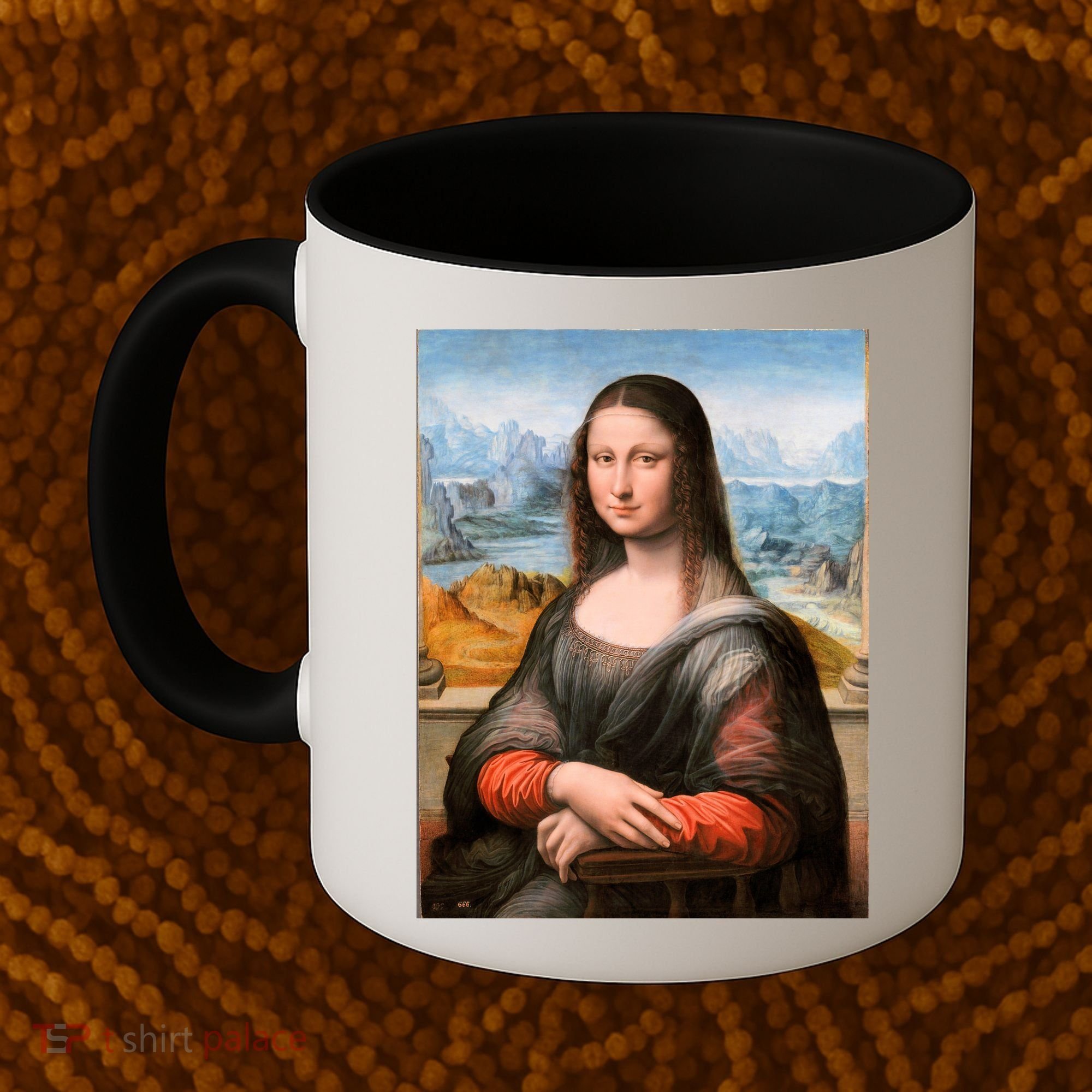 Vibrant Mona Lisa Coffee Mug