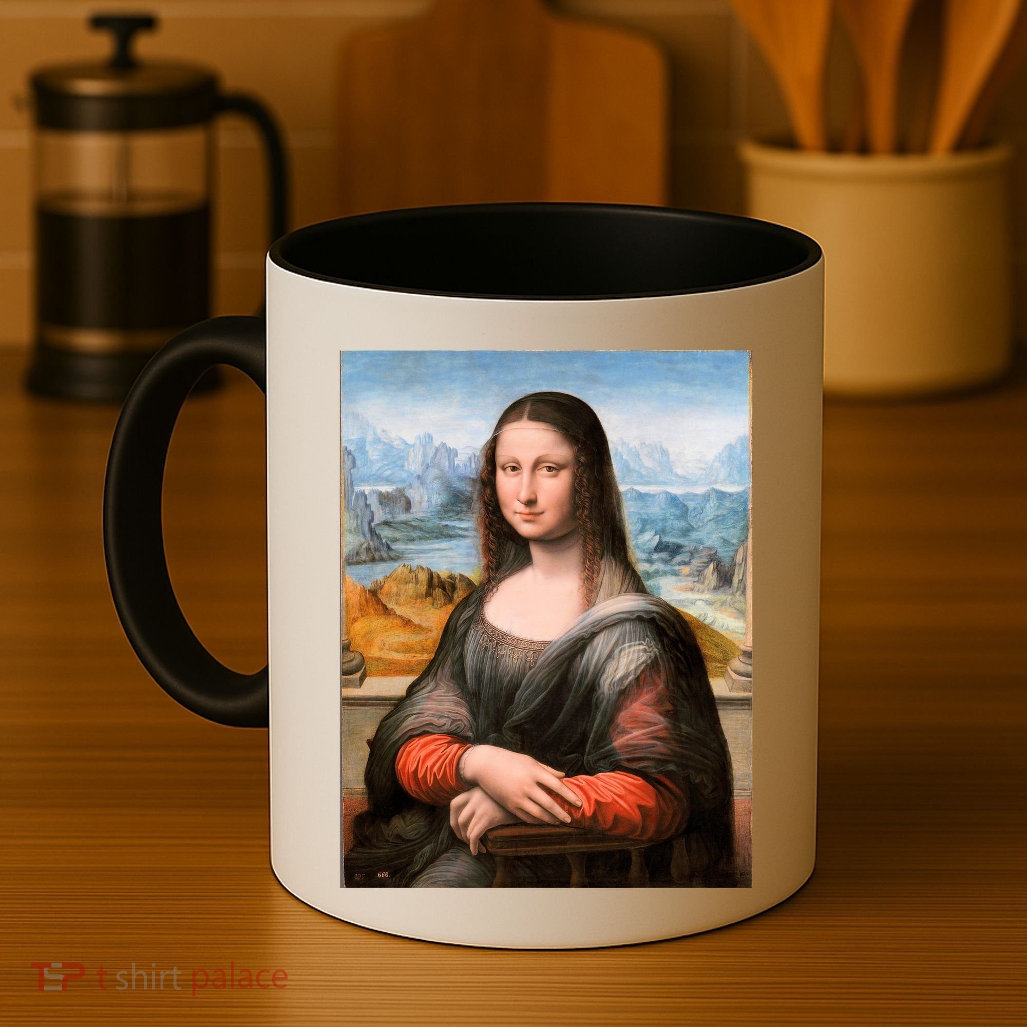 Vibrant Mona Lisa Coffee Mug