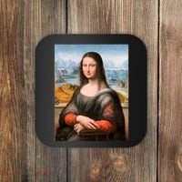 Vibrant Mona Lisa Coaster thumb 0