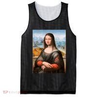 Vibrant Mona Lisa Mesh Reversible Basketball Jersey Tank thumb 0