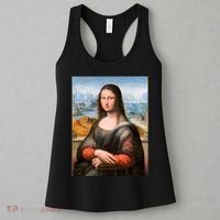 Vibrant Mona Lisa Women's Tank Top thumb 3