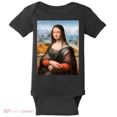 Vibrant Mona Lisa Baby Bodysuit