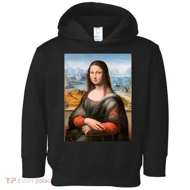 Vibrant Mona Lisa Toddler Hoodie