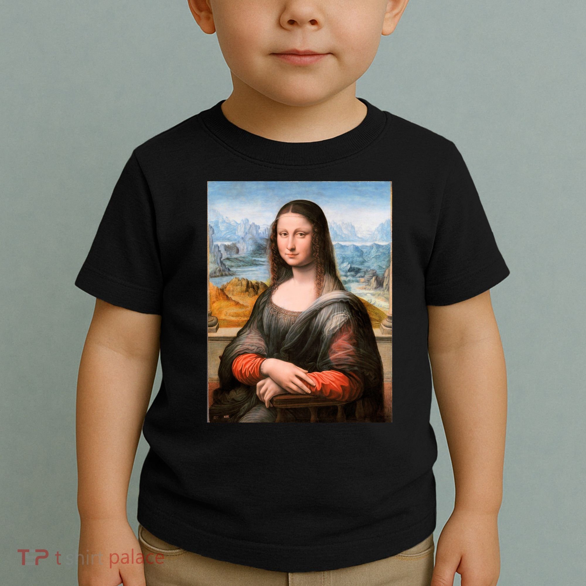Vibrant Mona Lisa Toddler T-Shirt