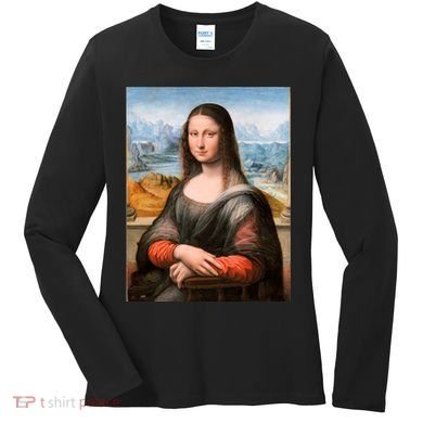 Vibrant Mona Lisa Women's Long Sleeve Shirt