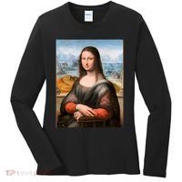 Vibrant Mona Lisa Women's Long Sleeve Shirt thumb 0