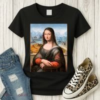 Vibrant Mona Lisa Women's T-Shirt thumb 3