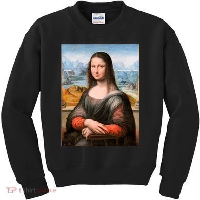 Vibrant Mona Lisa Kids Sweatshirt