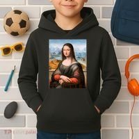 Vibrant Mona Lisa Kids Hoodie thumb 2
