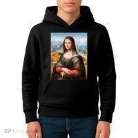 Vibrant Mona Lisa Kids Hoodie thumb 4