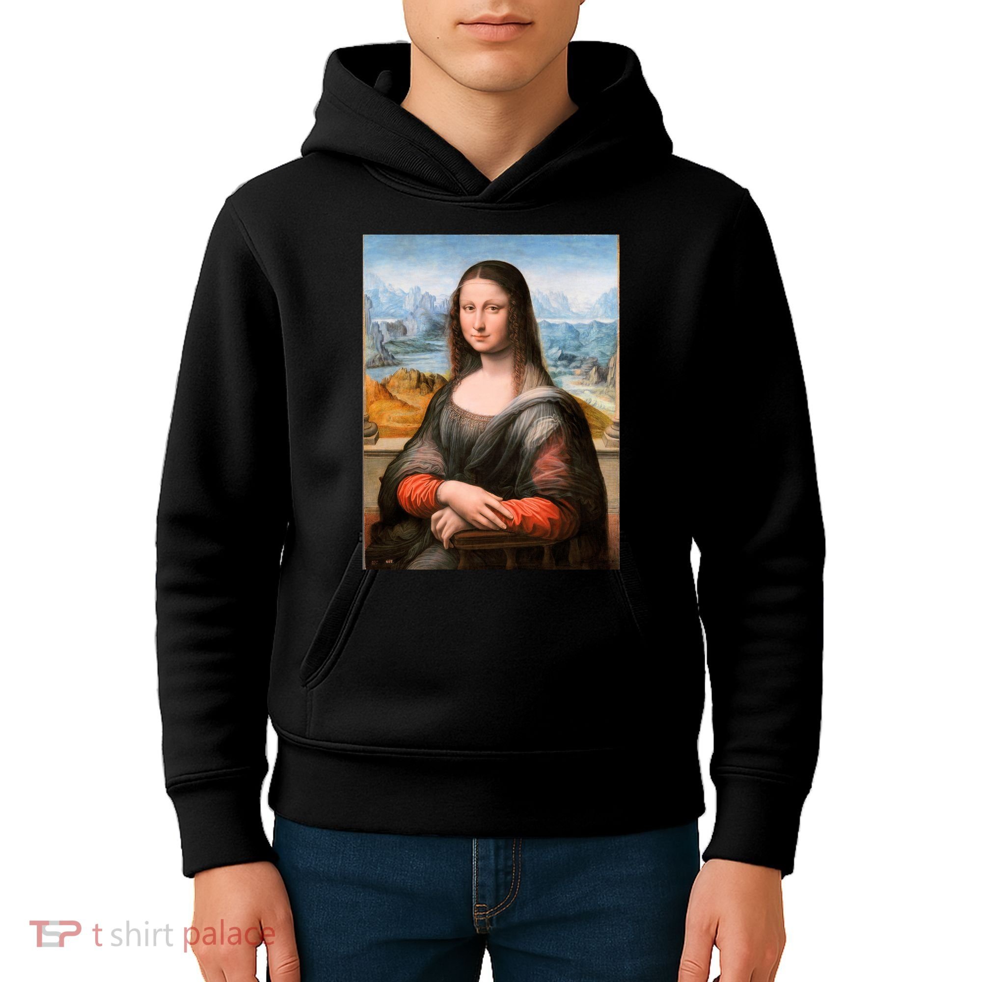 Vibrant Mona Lisa Kids Hoodie