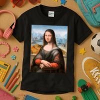 Vibrant Mona Lisa Kids T-Shirt thumb 3