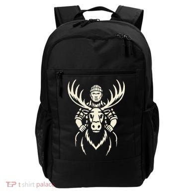 Vintage Moose Lumberjack Wilderness Adventure Backpack