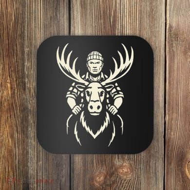 Vintage Moose Lumberjack Wilderness Adventure Coaster