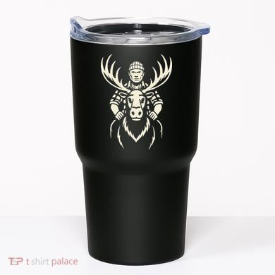 Vintage Moose Lumberjack Wilderness Adventure Tumbler