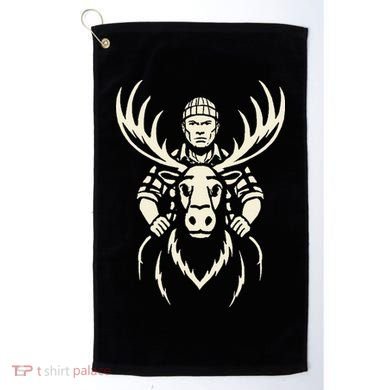 Vintage Moose Lumberjack Wilderness Adventure Golf Towel