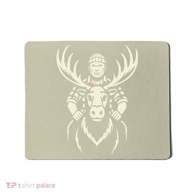 Vintage Moose Lumberjack Wilderness Adventure Mousepad