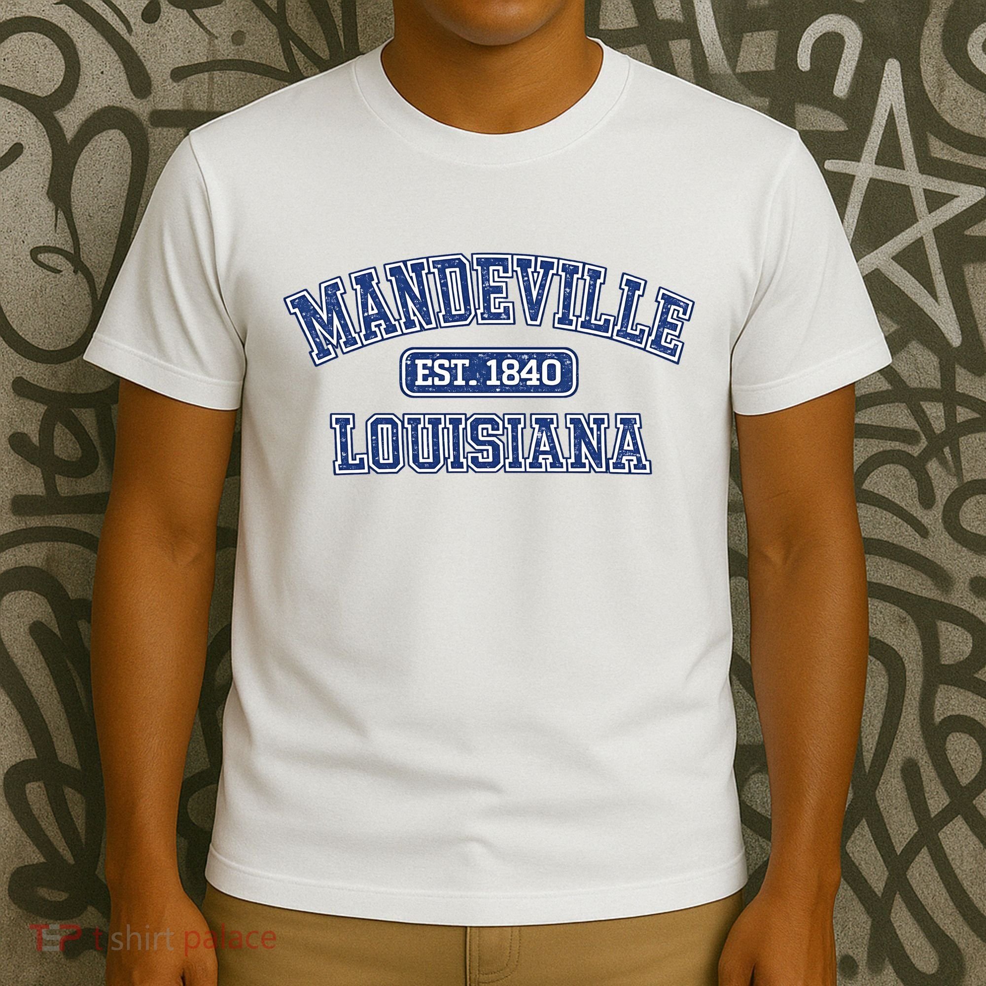 Vintage Mandeville Louisiana Established 1840 T-Shirt