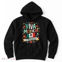 Viva Mexico La Independencia Fiesta Mexican Independence Day Gift Hoodie thumb 0