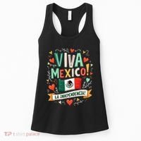 Viva Mexico La Independencia Fiesta Mexican Independence Day Gift Women's Tank Top thumb 0