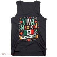 Viva Mexico La Independencia Fiesta Mexican Independence Day Gift Tank Top thumb 0