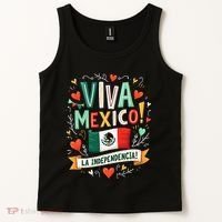 Viva Mexico La Independencia Fiesta Mexican Independence Day Gift Tank Top thumb 2