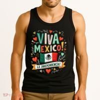 Viva Mexico La Independencia Fiesta Mexican Independence Day Gift Tank Top thumb 3