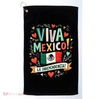 Viva Mexico La Independencia Fiesta Mexican Independence Day Gift Golf Towel thumb 0