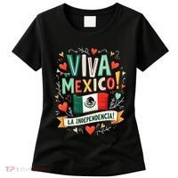 Viva Mexico La Independencia Fiesta Mexican Independence Day Gift Women's T-Shirt thumb 0