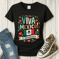 Viva Mexico La Independencia Fiesta Mexican Independence Day Gift Women's T-Shirt thumb 3