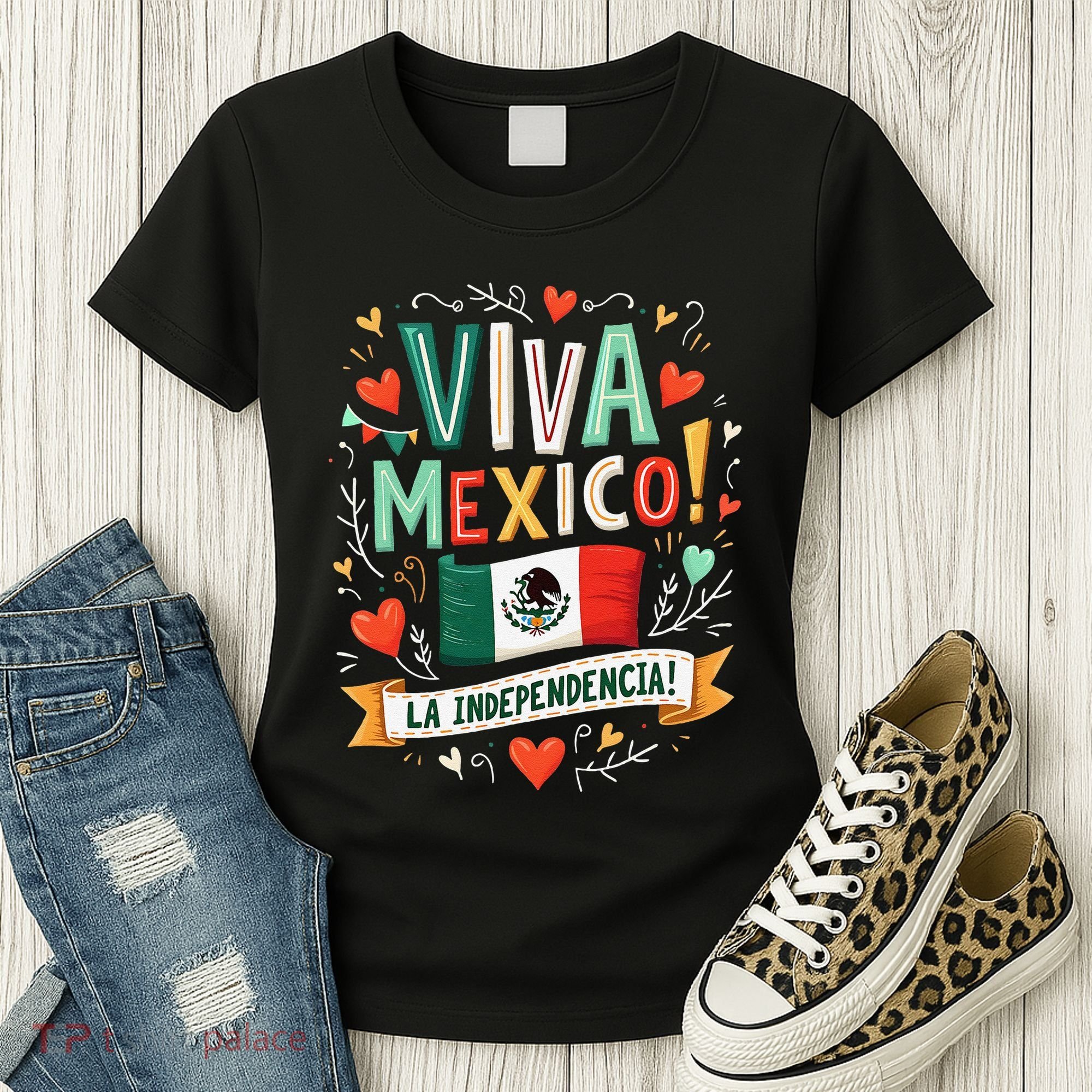 Viva Mexico La Independencia Fiesta Mexican Independence Day Gift Women's T-Shirt