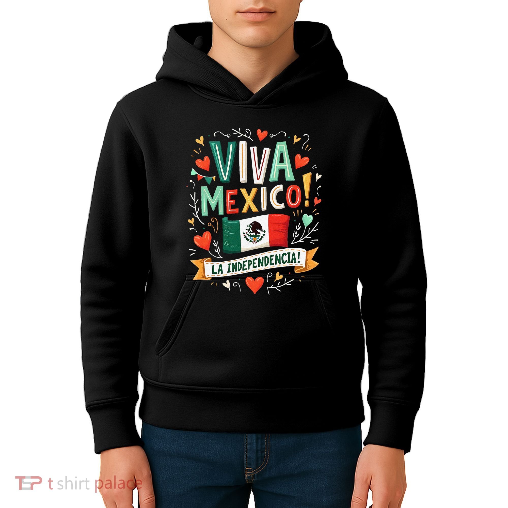 Viva Mexico La Independencia Fiesta Mexican Independence Day Gift Kids Hoodie