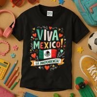 Viva Mexico La Independencia Fiesta Mexican Independence Day Gift Kids T-Shirt thumb 3