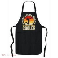 Volleyball Mom Like A Regular But Cooler Mother's Day Apron thumb 0
