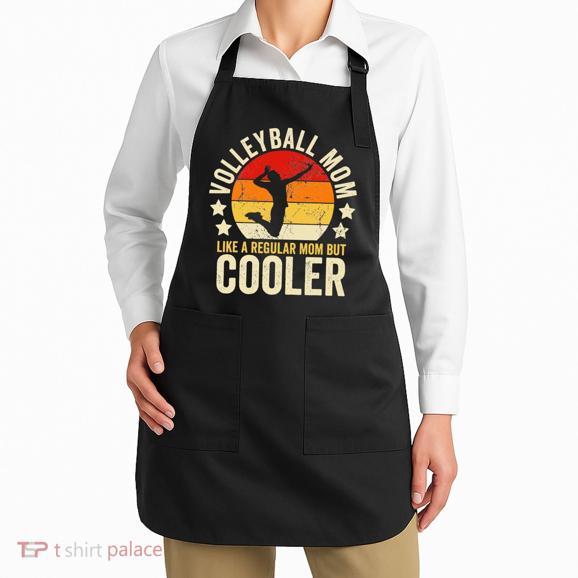 Volleyball Mom Like A Regular But Cooler Mother's Day Apron