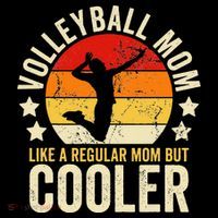 Volleyball Mom Like A Regular But Cooler Mother's Day Sweatshirt thumb 3