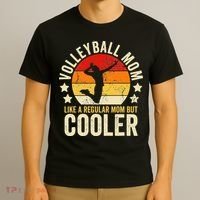 Volleyball Mom Like A Regular But Cooler Mother's Day T-Shirt thumb 3