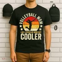 Volleyball Mom Like A Regular But Cooler Mother's Day T-Shirt thumb 6