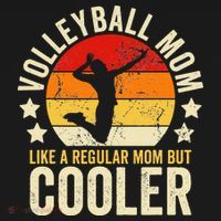 Volleyball Mom Like A Regular But Cooler Mother's Day Backpack thumb 2