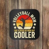 Volleyball Mom Like A Regular But Cooler Mother's Day Coaster thumb 0