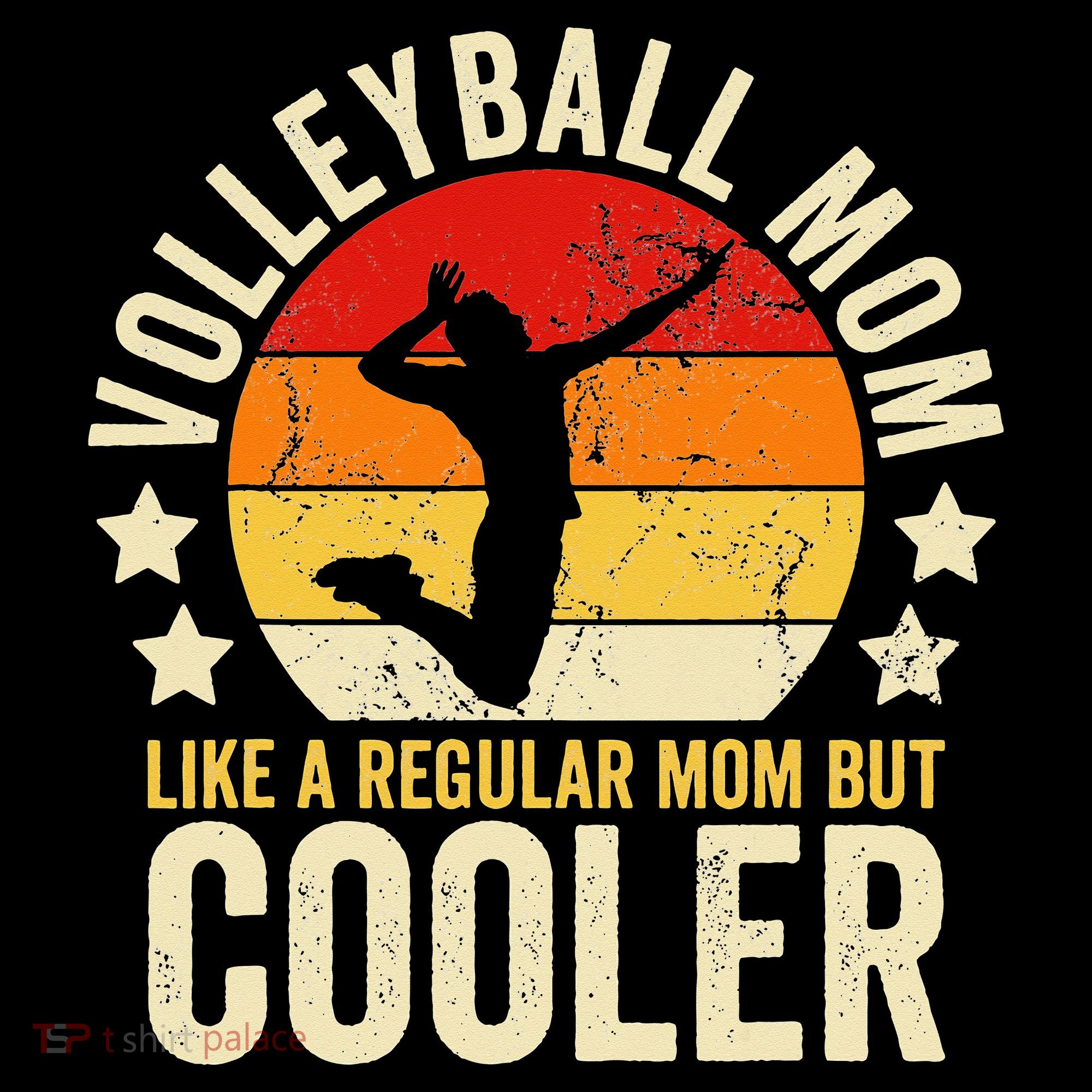 Volleyball Mom Like A Regular But Cooler Mother's Day Women's Hoodie