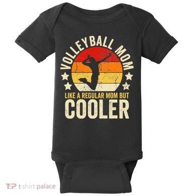Volleyball Mom Like A Regular But Cooler Mother's Day Baby Bodysuit