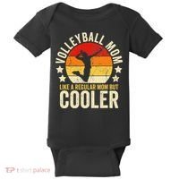 Volleyball Mom Like A Regular But Cooler Mother's Day Baby Bodysuit thumb 0